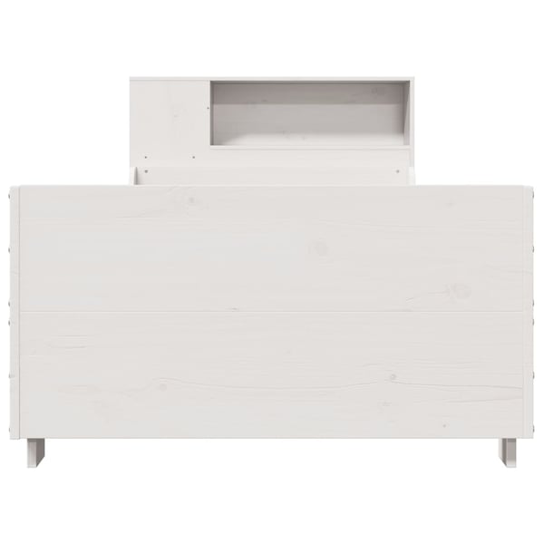 vidaXL Sengeramme uten madrass hvit 75x190 cm heltre furu