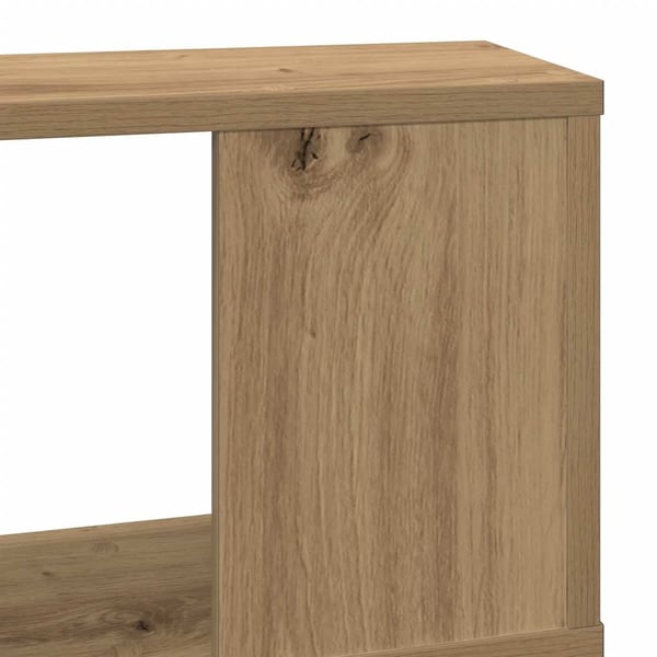 vidaXL Vegghylle artisan eik 100x15x70 cm konstruert tre