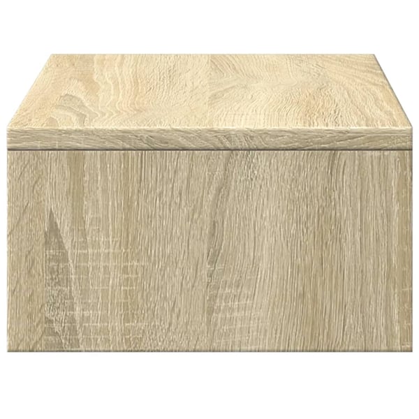 vidaXL skærmholder med skuffer 50x27x15 cm konstrueret træ sonoma-eg