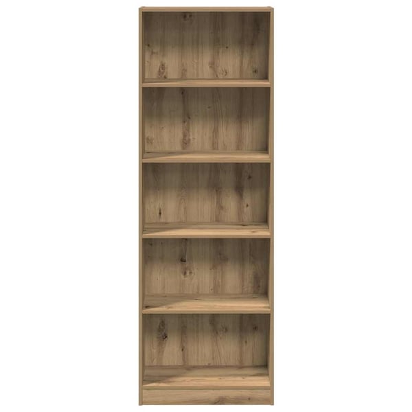 vidaXL Bokhylle kunstig eik 60x24x176 cm konstruert tre