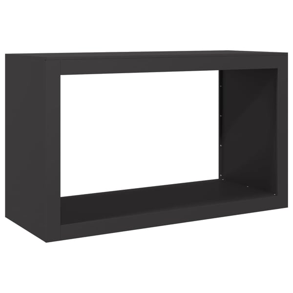 vidaXL Vedstativ svart 100x40x60 cm stål