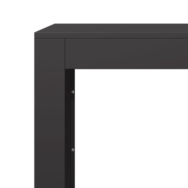 vidaXL Vedstativ svart 100x40x60 cm stål