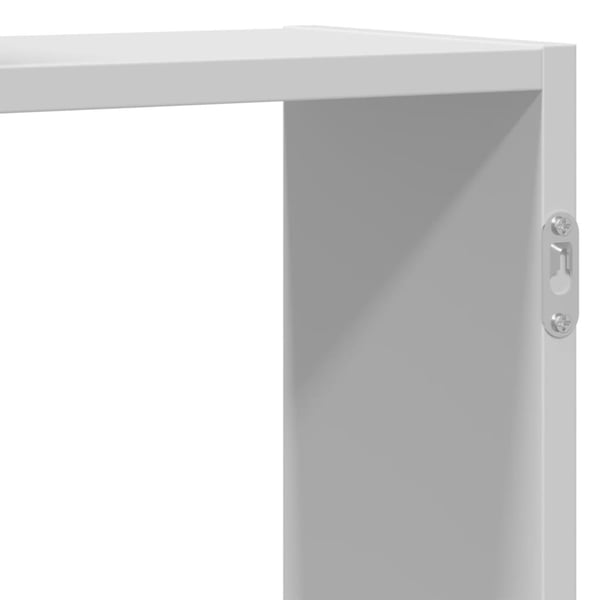 vidaXL Vegghylle hvit 129x18x42 cm konstruert tre