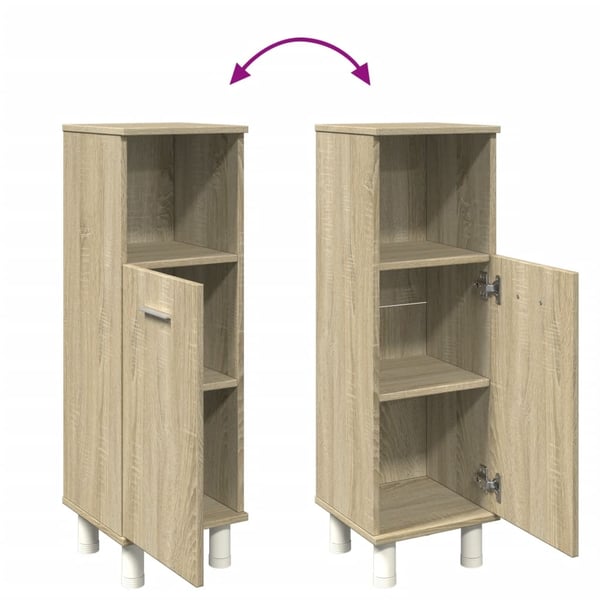 vidaXL Baderomsskap sonoma eik 30,5x30x95 cm konstruert tre