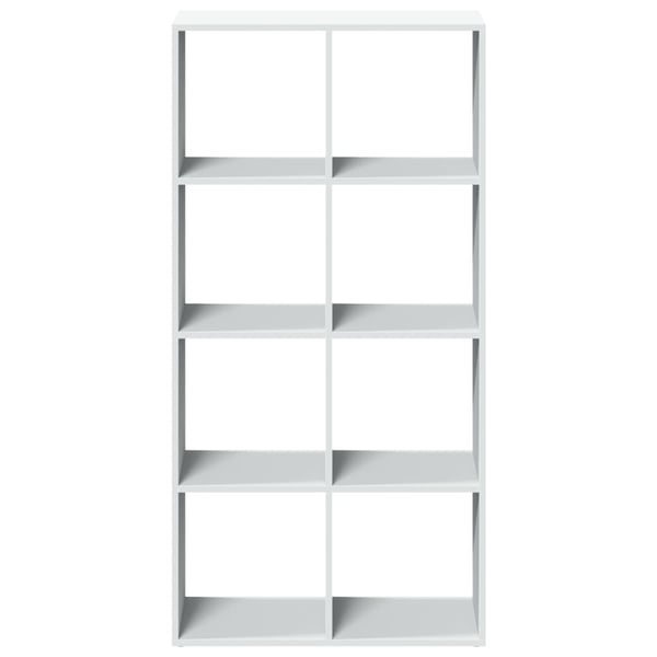 vidaXL Romdeler bokhylle hvit 69,5x29x137,5 cm konstruert tre
