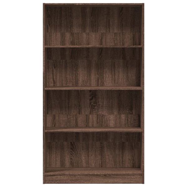 vidaXL Bokhylle brun eik 80x24x143 cm konstruert tre