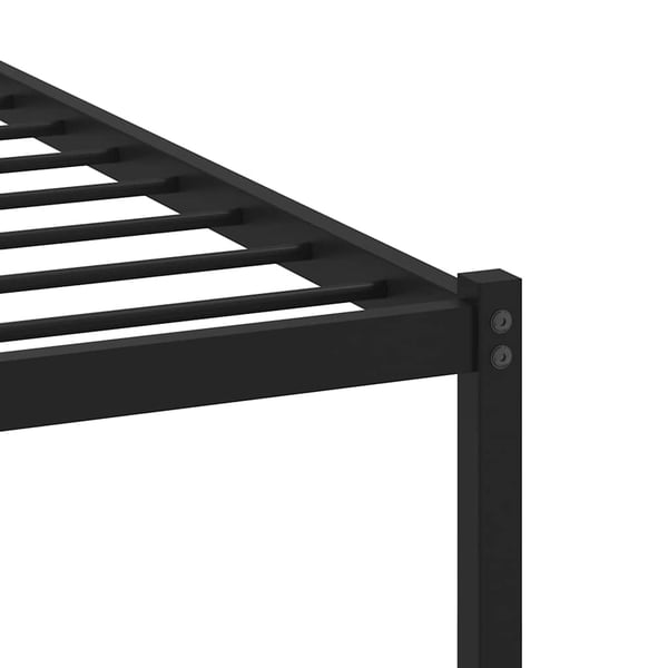 vidaXL Sengeramme i metall uten madrass røkt eik 140x190 cm