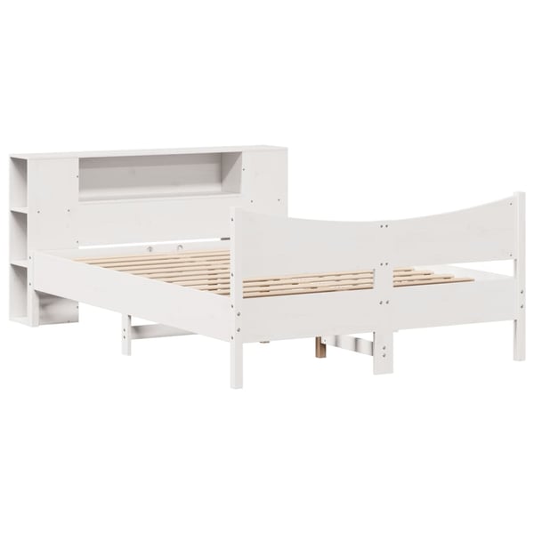 vidaXL Sengeramme uten madrass hvit 160x200 cm heltre furu