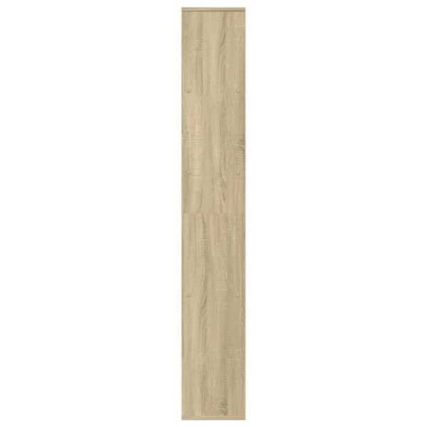 vidaXL Romdeler bokhylle sonoma eik 67x25x161,5 cm konstruert tre