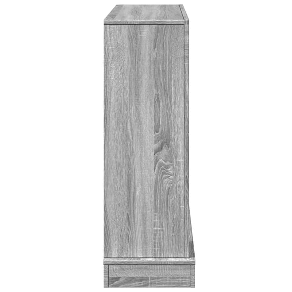vidaXL Peisramme grå sonoma 100x30x87,5 cm konstruert tre