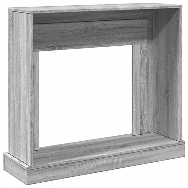 vidaXL Peisramme grå sonoma 100x30x87,5 cm konstruert tre