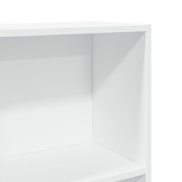 vidaXL Bokhylle hvit 60x24x176 cm konstruert tre