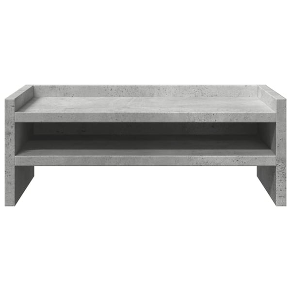 vidaXL Näyttökoroke betoninharmaa 42x24x16 cm lastulevy