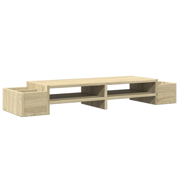 vidaXL Skjermhylle oppbevaring sonoma eik 100x27x15 cm konstruert tre