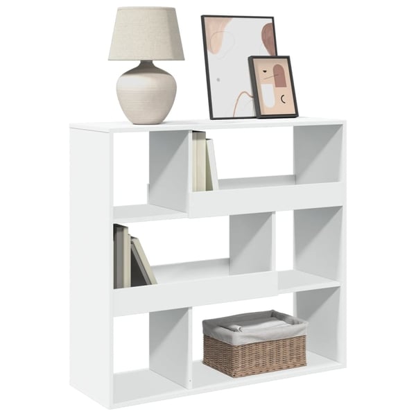 vidaXL Bokhylle/romdeler hvit 100x33x94,5 cm