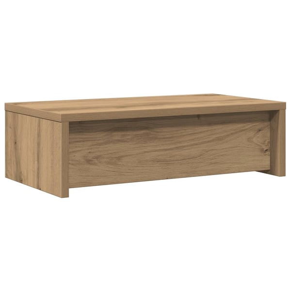 vidaXL Skjermstativ med skuffer artisan eik 50x27x15 cm konstruert tre