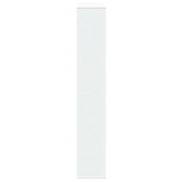 vidaXL Bokhylle hvit 72x20x120,5 cm konstruert tre