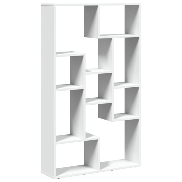 vidaXL bogreol 72x20x120,5 cm konstrueret træ hvid