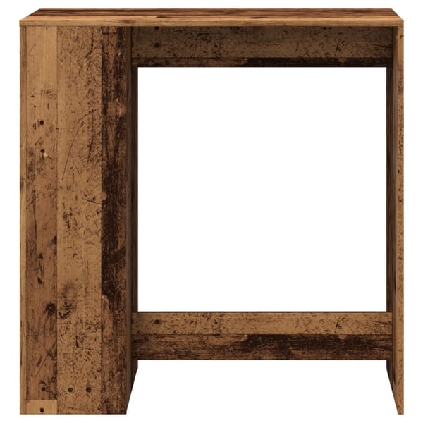 vidaXL Barbord med stativer gammelt tre 101x40x103,5 cm konstruert tre