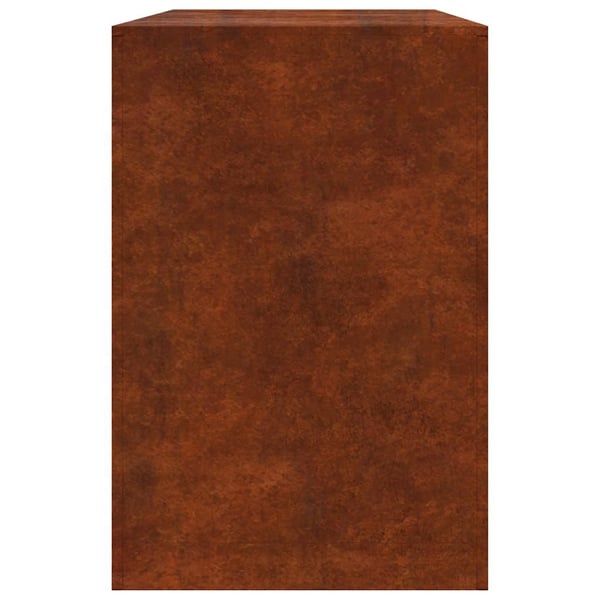 vidaXL Vedstativ 100x40x60 cm oksidert stål