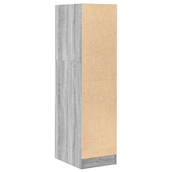 vidaXL Apotekskap grå sonoma 30x41x118 cm konstruert tre