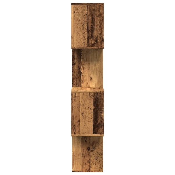 vidaXL bogreol/rumdeler 70x24x129 cm 4 niveauer konstrueret træ
