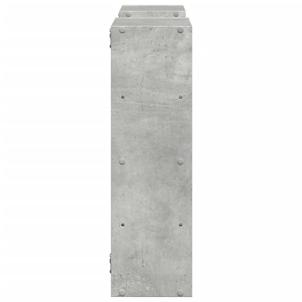 vidaXL Vägghylla betonggrå 96x18x60 cm konstruerat trä