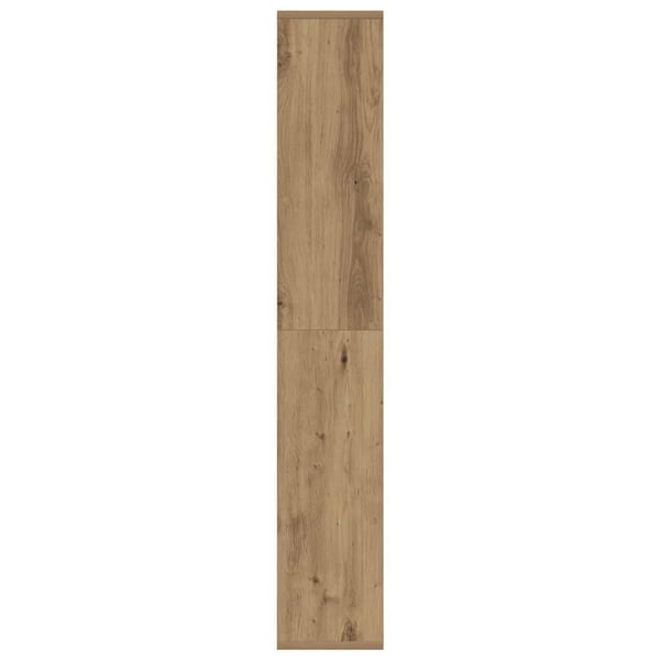 vidaXL Bokhylle artisan eik 72x20x120,5 cm konstruert tre
