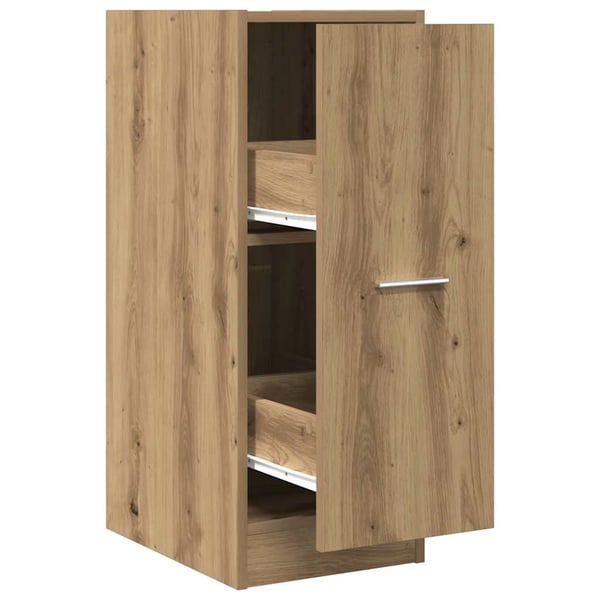 vidaXL apotekerskab 30x41x77,5 cm konstrueret træ egetræsfarve