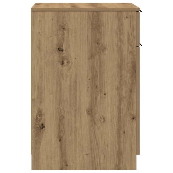 vidaXL Skap for skrivebord artisan eik 33x50x75 cm konstruert tre