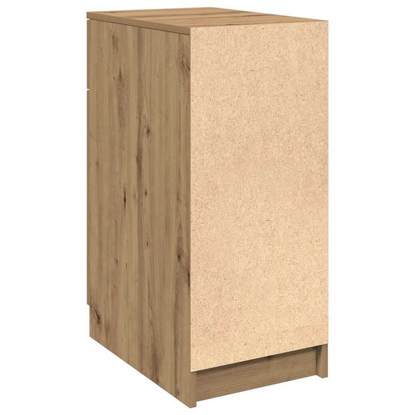 vidaXL Skap for skrivebord artisan eik 33x50x75 cm konstruert tre