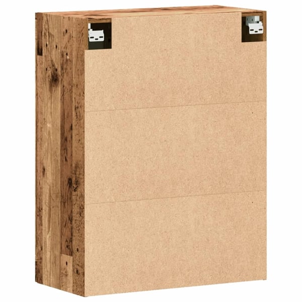 vidaXL Veggmontert skap gammelt tre 69,5x34x90 cm konstruert tre