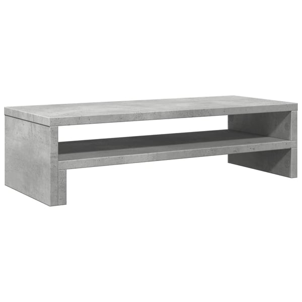 vidaXL Skjermhylle betonggrå 54x22x15 cm konstruert tre