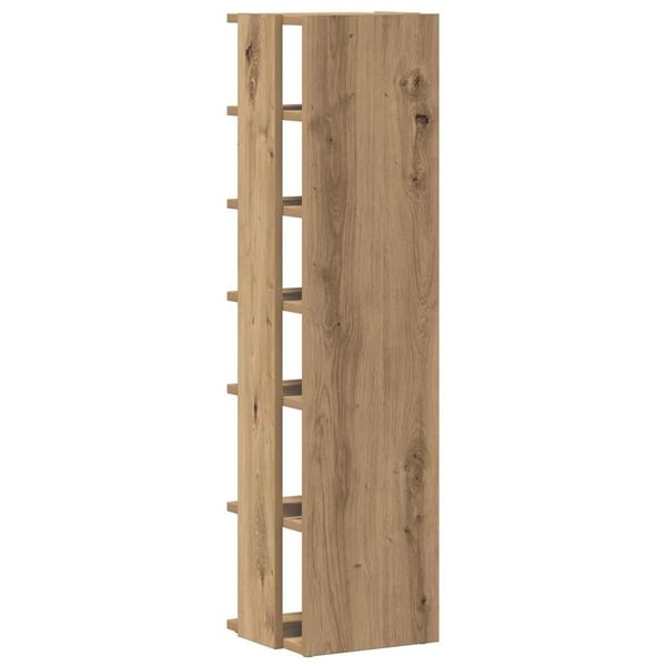 vidaXL Skohyller svart 2 stk artisan eik 28x27x102 cm konstruert tre