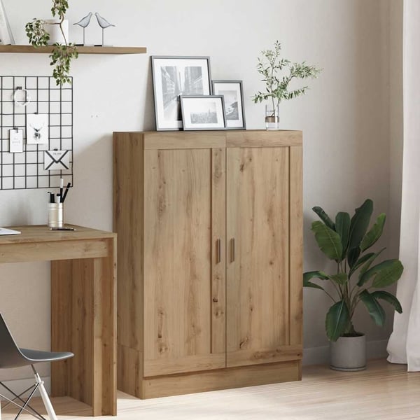 vidaXL bogskab 82,5x30,5x115 cm konstrueret træ kunsteg
