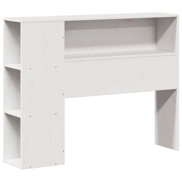 vidaXL Hodegavl med oppbevaring hvit 75 cm heltre furu