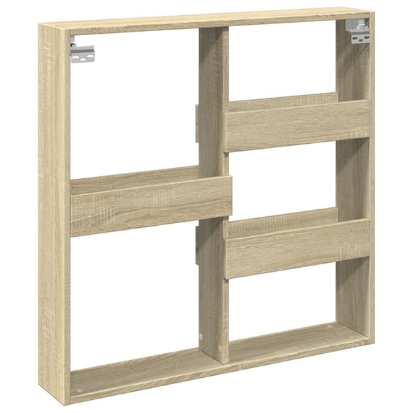 vidaXL Väggskåp sonoma-ek 80x15x80 cm konstruerat trä