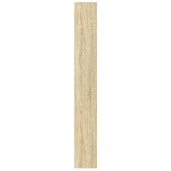 vidaXL Bokhylle sonoma eik 60x24x176 cm konstruert tre