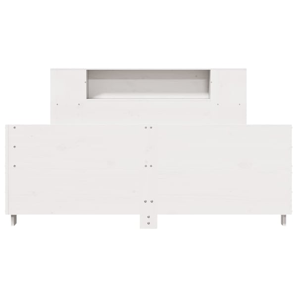 vidaXL Sengeramme uten madrass hvit 140x190 cm heltre furu