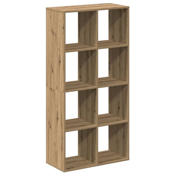 vidaXL Romdeler bokhylle artisan eik 69,5x29x137,5 cm konstruert tre