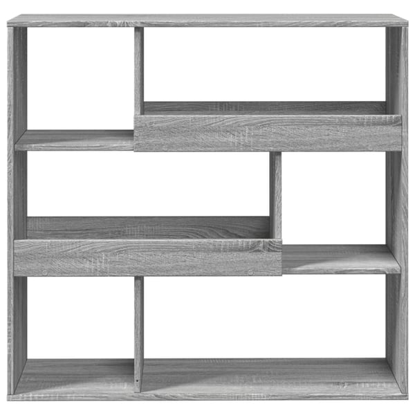 vidaXL Bokhylle/romdeler grå sonoma eik 100x33x94,5 cm