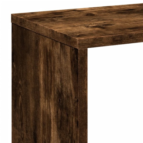 vidaXL Romdeler bokhylle røkt eik 67x25x161,5 cm konstruert tre