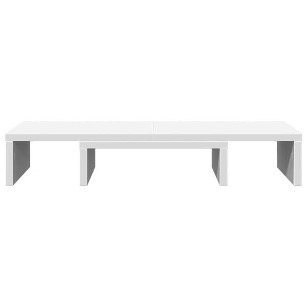 vidaXL Skjermstativ justerbar hvit 60x24x10,5 cm konstruert tre
