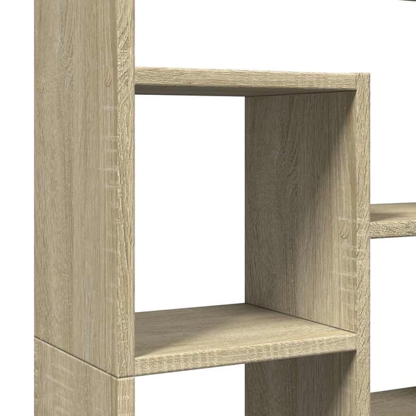 vidaXL Bokhylle sonoma eik 72x20x120,5 cm konstruert tre