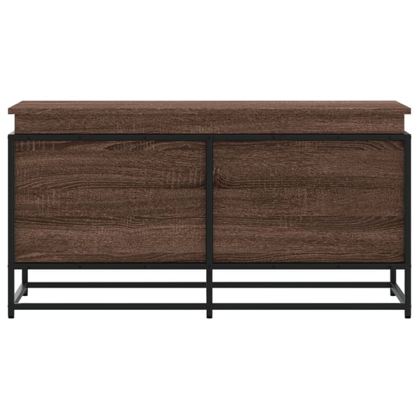 vidaXL Oppbevaringsboks med lokk brun eik 100x40x51,5cm konstruert tre