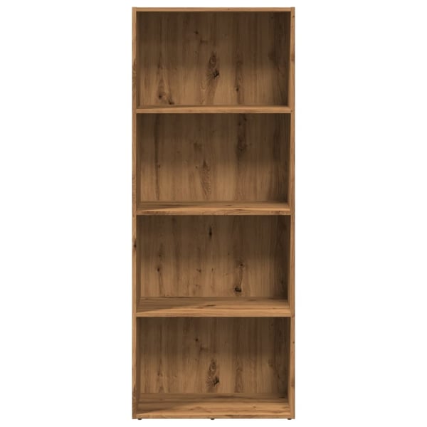 vidaXL Bokhylle artisan eik 60x30x152 cm konstruert tre