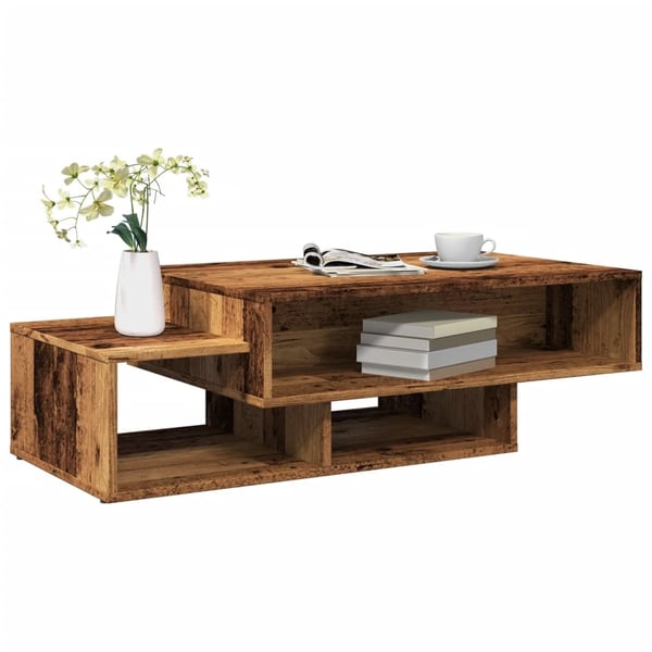 vidaXL Sohvapöytä vanha puu 105x55x32 cm lastulevy
