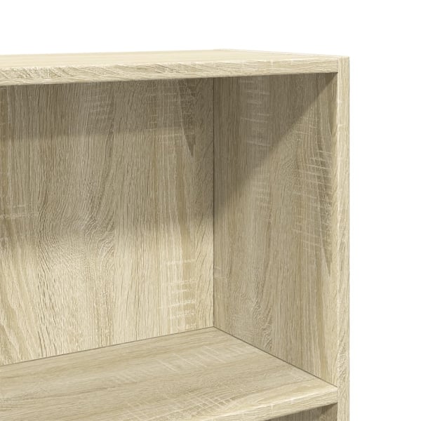 vidaXL Bokhylle sonoma eik 60x24x109 cm konstruert tre