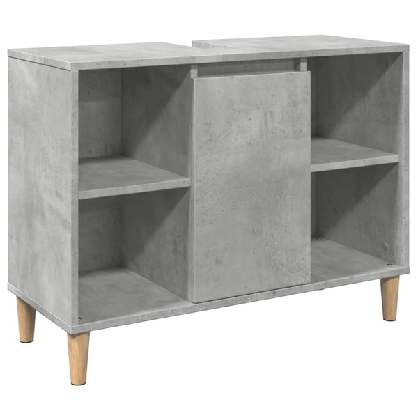 vidaXL Baderomsskap betonggrå 80x33x60 cm konstruert tre