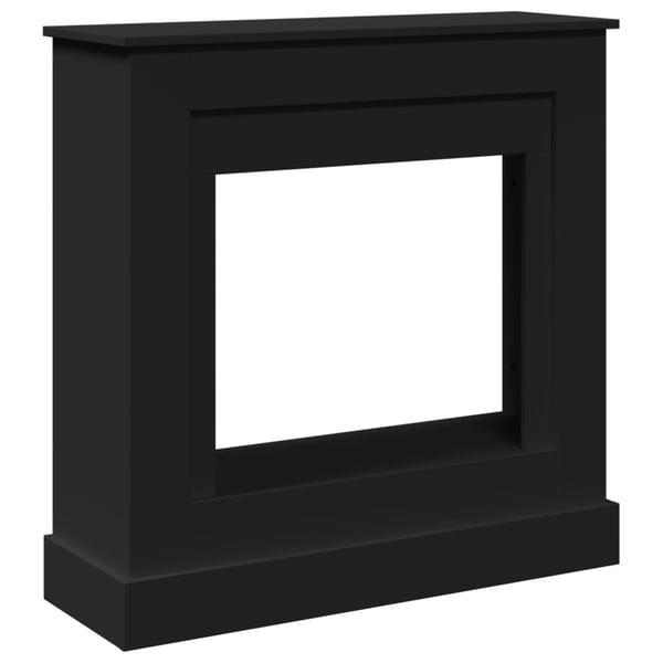 vidaXL Peisramme svart 90x30x90 cm konstruert tre